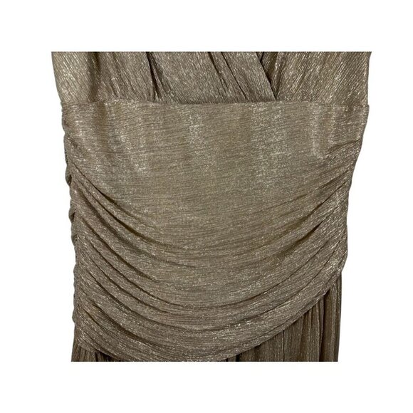 BCBG Maxazria Dress XL Metallic Luxury Old Money Vegas Mini Festive Wedding - Picture 7 of 16